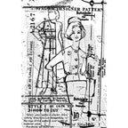 Simon Says Stamp! Tim Holtz Cling Rubber ATC Stamp VOGUE COM008
