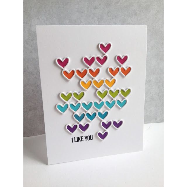 Simon Says Stamp! Simon Says Stamp STACKED HEARTS Wafer Die SSSD111540