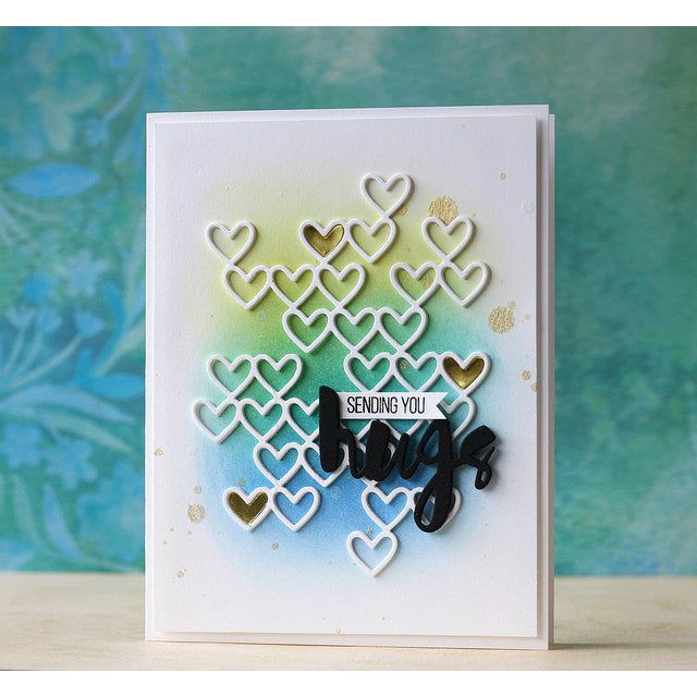 Simon Says Stamp! Simon Says Stamp STACKED HEARTS Wafer Die SSSD111540