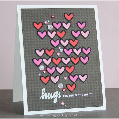 Simon Says Stamp! Simon Says Stamp STACKED HEARTS Wafer Die SSSD111540