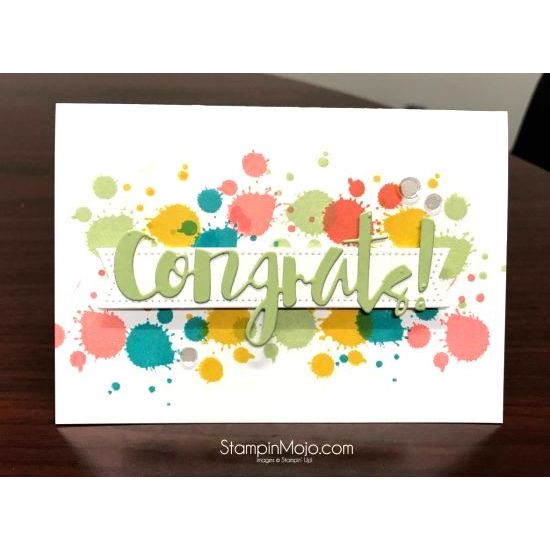 Simon Says Stamp! Simon Says Stamp PAINTED CONGRATS Wafer Die SSSD111544
