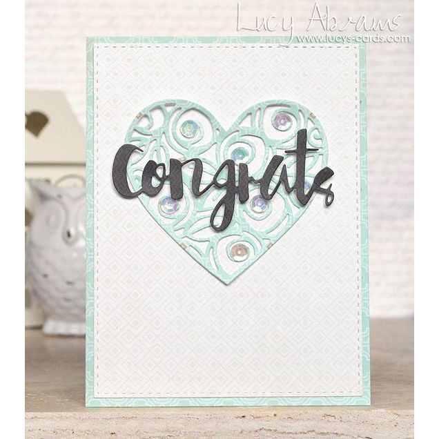 Simon Says Stamp! Simon Says Stamp PAINTED CONGRATS Wafer Die SSSD111544