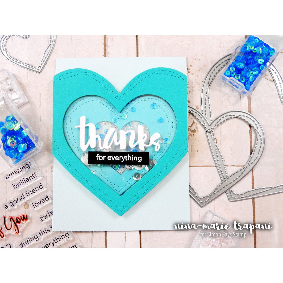 Simon Says Stamp! Simon Says Stamp PAINTED THANKS Wafer Die SSSD111546
