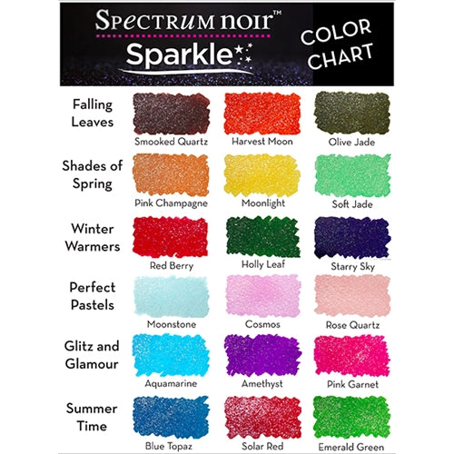 Metallic Glitter Sparkle Markers Brush Pens Spectrum Noir 