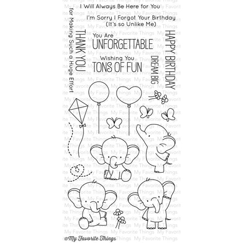 Simon Says Stamp! My Favorite Things ADORABLE ELEPHANTS Clear Stamps BB28
