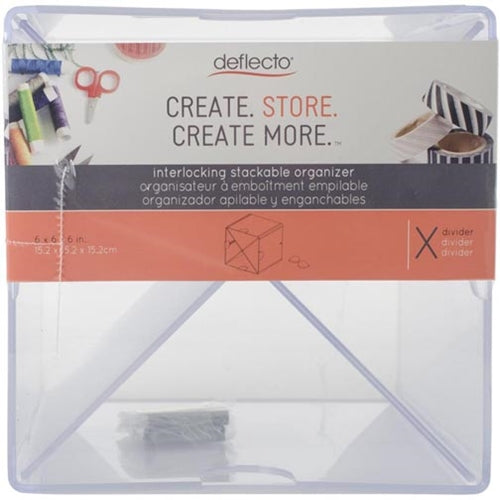 Simon Says Stamp! Deflecto STACKABLE X DIVIDED STORAGE ORGANIZER 350201CR
