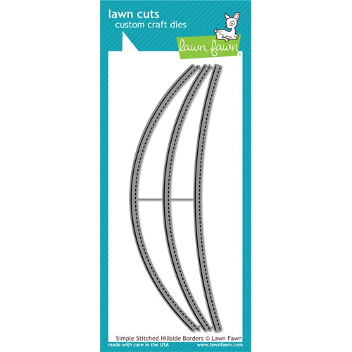 Simon Says Stamp! Lawn Fawn SIMPLE STITCHED HILLSIDE BORDERS Lawn Cuts LF1054