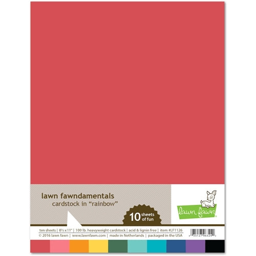Simon Says Stamp! Lawn Fawn RAINBOW Cardstock LF1126