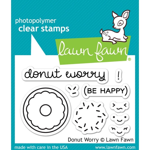 Simon Says Stamp! Lawn Fawn DONUT WORRY Clear Stamps LF1136