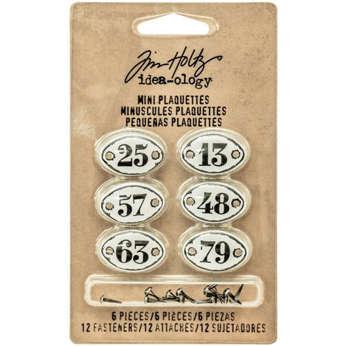 Simon Says Stamp! Tim Holtz Idea-ology MINI PLAQUETTES Findings TH93296