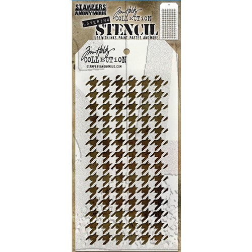 Simon Says Stamp! Tim Holtz Layering Stencil HOUNDSTOOTH THS055