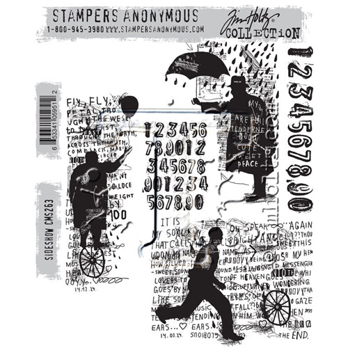 Simon Says Stamp! Tim Holtz Cling Rubber Stamps SIDESHOW CMS263