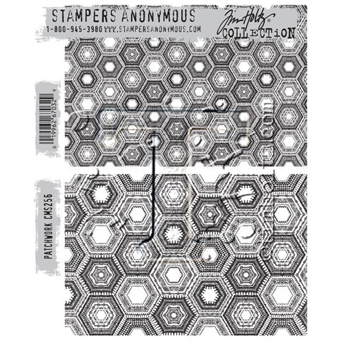 Simon Says Stamp! Tim Holtz Cling Rubber Stamps PATCHWORK CMS256