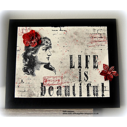 Simon Says Stamp! Tim Holtz Cling Rubber Stamps LADY ROSE CMS255 | color-code:ALT1