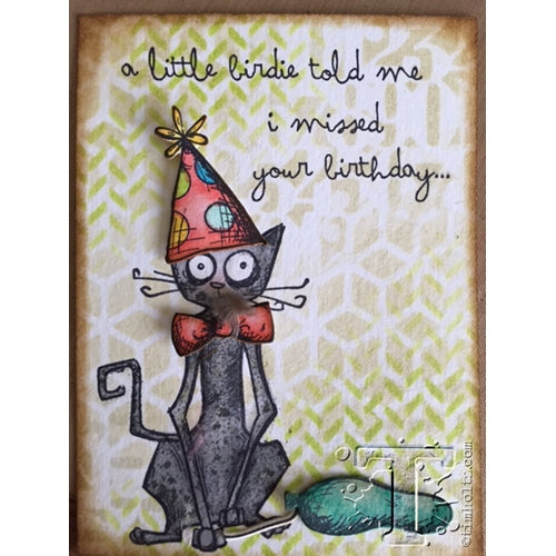 Simon Says Stamp! Tim Holtz Cling Rubber Stamps CRAZY CATS CMS251
