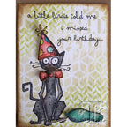 Simon Says Stamp! Tim Holtz Cling Rubber Stamps CRAZY CATS CMS251