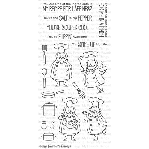 Simon Says Stamp! My Favorite Things RECIPE FOR HAPPINESS Clear Stamps BB30