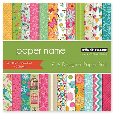 Simon Says Stamp! Penny Black GOLDEN MOMENT Designer 6 X 6 Paper Pad 80 015