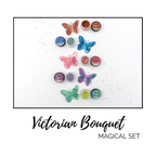 Simon Says Stamp! Lindy's Stamp Gang VICTORIAN BOUQUET Magicals Set 12466lgm