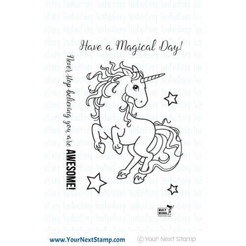 Buy Stencil Cute Unicorn for Kids Paintings 12x12 Online