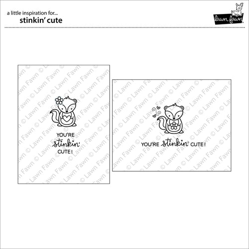 Simon Says Stamp! Lawn Fawn STINKIN' CUTE Clear Stamps LF1022