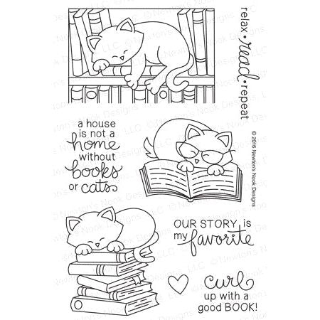 Simon Says Stamp! Newton's Nook Designs NEWTON'S BOOK CLUB Clear Stamp Set 20160503