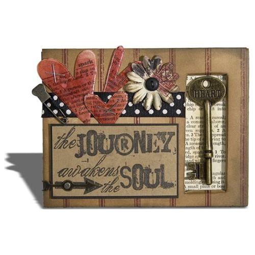 Simon Says Stamp! Tim Holtz Cling Rubber ATC Stamp FLUTTER COM022