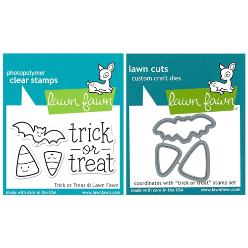 Simon Says Stamp! Lawn Fawn SET LFSETTOT TRICK OR TREAT Clear Stamps and Dies