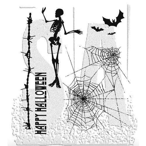 Simon Says Stamp! Tim Holtz Cling Rubber Stamps TRICK OR TREAT Halloween CMS050