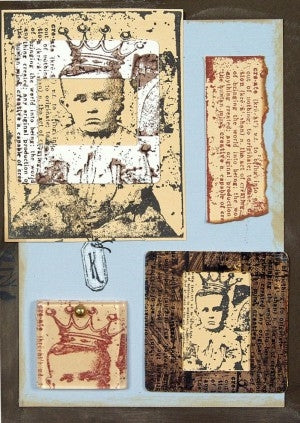 Simon Says Stamp! Tim Holtz Cling Rubber Stamps Set DANCE CARD CMS047