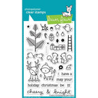 Simon Says Stamp! Lawn Fawn CHEERY CHRISTMAS Clear Stamps LF1216