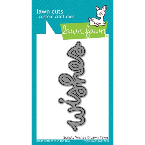 Simon Says Stamp! Lawn Fawn SCRIPTY WISHES Lawn Cuts Die LF1269