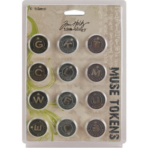 Simon Says Stamp! Tim Holtz Idea-ology MUSE TOKENS Coin Metal TH92676