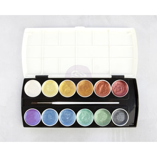 Simon Says Stamp! Prima Marketing METALLIC ACCENTS Semi Watercolor Cake 589974