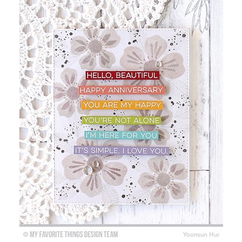 Simon Says Stamp! My Favorite Things ESSENTIAL SENTIMENTS Clear Stamps CS137