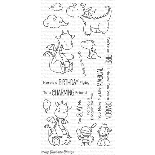 Simon Says Stamp! My Favorite Things MAGICAL DRAGONS Clear Stamps BB37