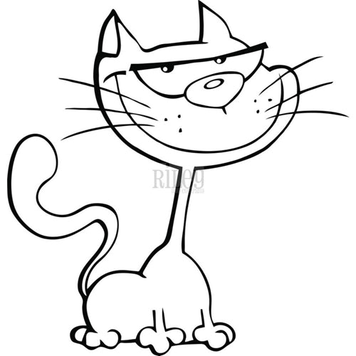 Simon Says Stamp! Riley and Company SMILING BURT Cling Rubber Stamp BURT 004