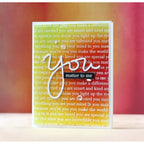 Simon Says Stamp! Simon Says Clear Stamps YOU MATTER SSS101645