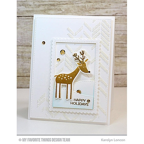 Simon Says Stamp! My Favorite Things STITCHED RECTANGLE SCALLOP EDGE FRAMES Die-Namics MFT924