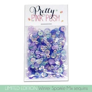 Simon Says Stamp! Pretty Pink Posh WINTER SPARKLE Sequin Mix