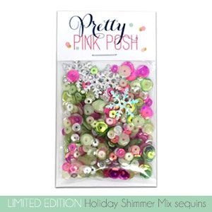 Simon Says Stamp! Pretty Pink Posh HOLIDAY SHIMMER Sequin Mix