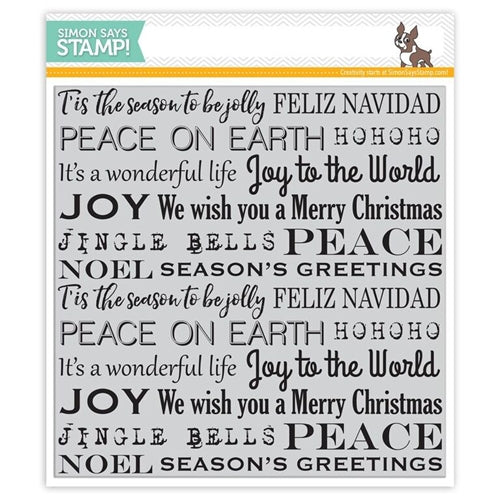 Simon Says Stamp! Simon Says Cling Stamps HOLIDAY BACKGROUND SSS101653