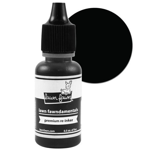 Simon Says Stamp! Lawn Fawn JET BLACK REINKER Premium Ink LF1313