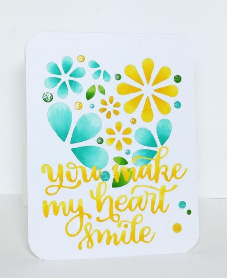 Simon Says Stamp! Simon Says Stamp HEART OF FLOWERS Wafer Die SSSD111660
