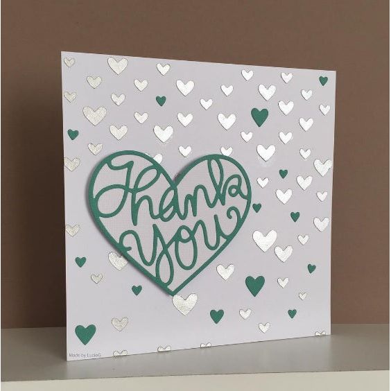 Simon Says Stamp! Simon Says Stamp Stencil LARGE FALLING HEARTS SSST121390