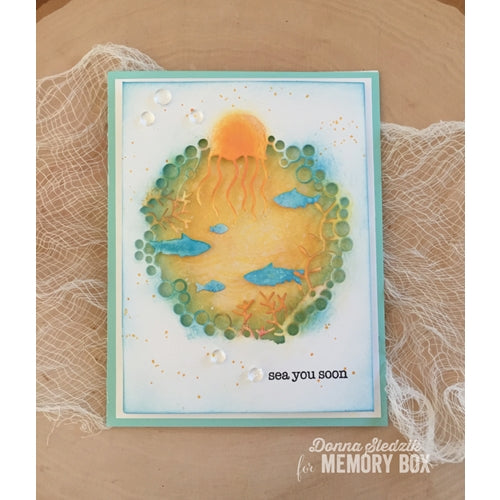 Simon Says Stamp! Memory Box UNDER THE SEA COLLAGE Craft Die 99703