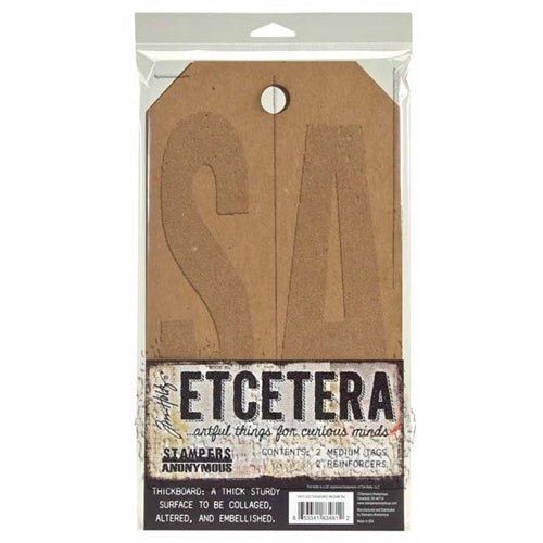 Simon Says Stamp! Tim Holtz Etcetera MEDIUM TAG Thickboards THETC-002