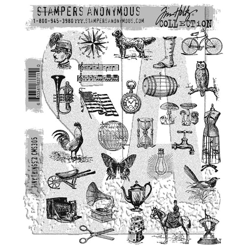Simon Says Stamp! Tim Holtz Cling Rubber Stamps TINY THINGS 2 CMS305