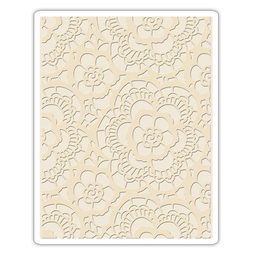 Simon Says Stamp! Tim Holtz Sizzix LACE Texture Fades Embossing Folder 661824