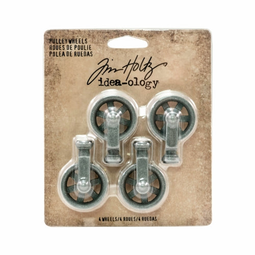 Simon Says Stamp! Tim Holtz Idea-ology MINI PULLEY WHEELS Findings TH93580
